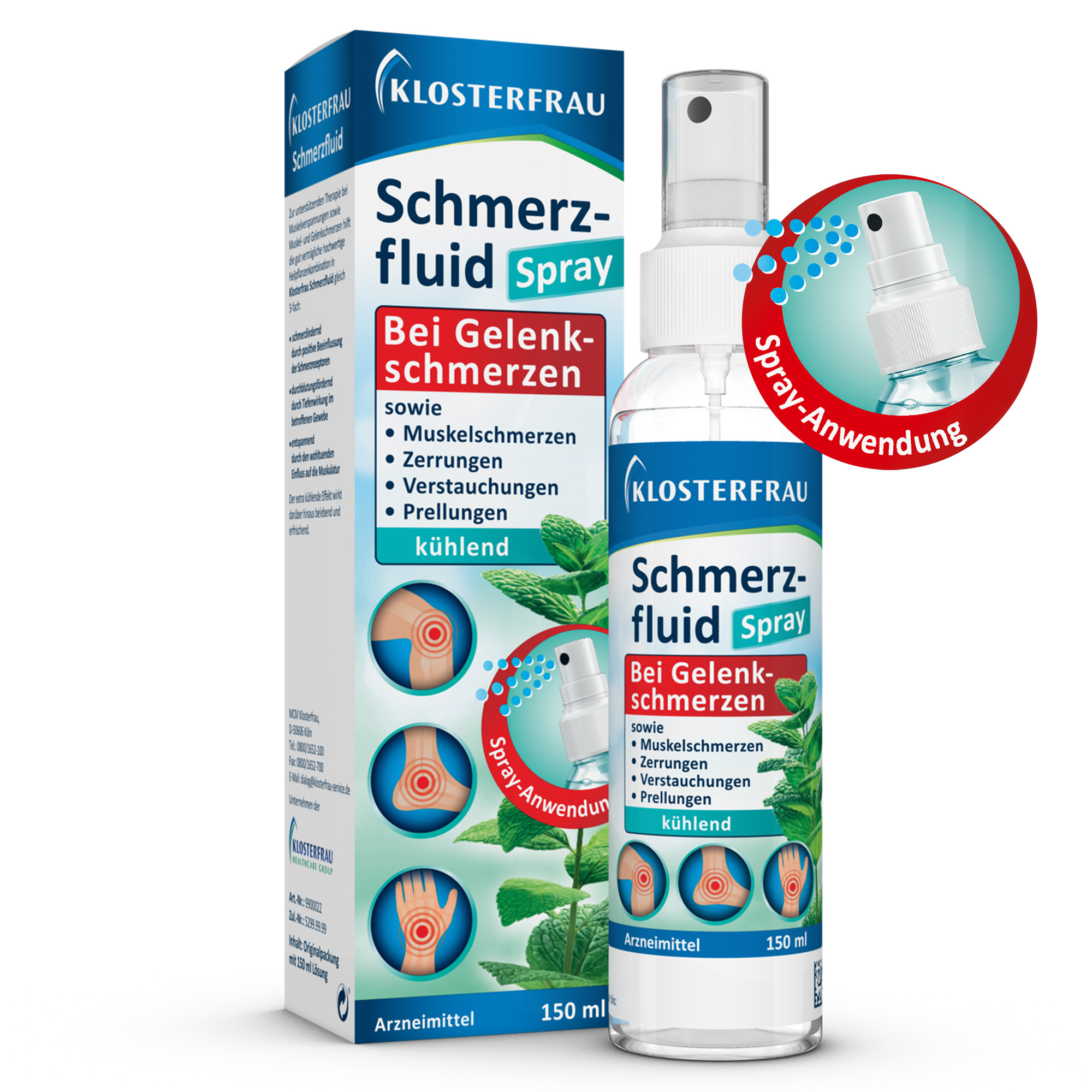 KLOSTERFRAU Schmerzfluid Spray 150 ml Lösung