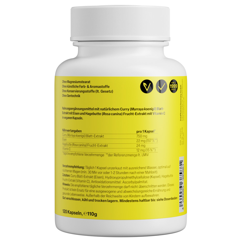 Zein PHARMA FerroLeaf Ultra+C22 mg  120 St Kapseln