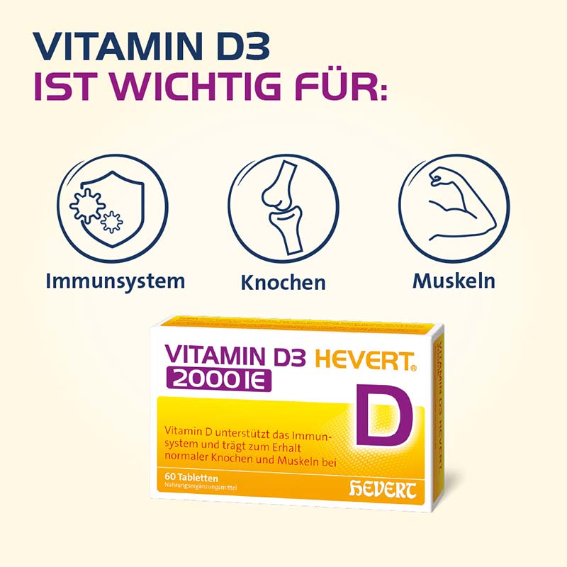 VITAMIN D3 HEVERT 2.000 I.E.  120 St Tabletten