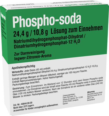 PHOSPHO-soda 24,4 g/10,8 g Lösung zum Einnehmen 100X45 ml Lösung zum Einnehmen