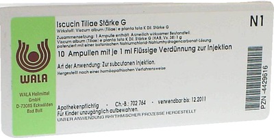 Iscucin Tiliae Stärke G Ampullen 10X1 ml Ampullen