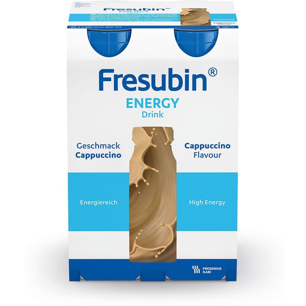 Fresubin energy Trinknahrung Cappuccino 4X200 ml Lösung