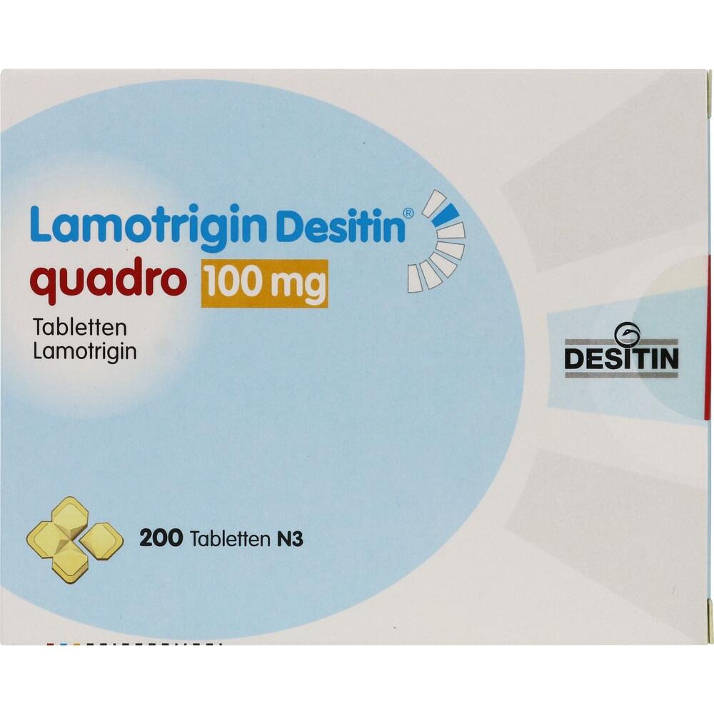 Lamotrigin Desitin quadro 100mg 200 St Tabletten