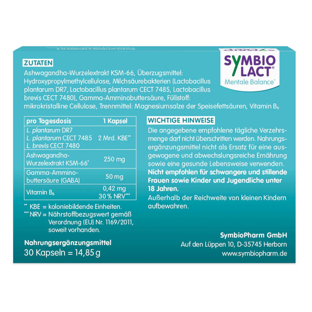 SYMBIOLACT Mentale Balance 30 St Kapseln