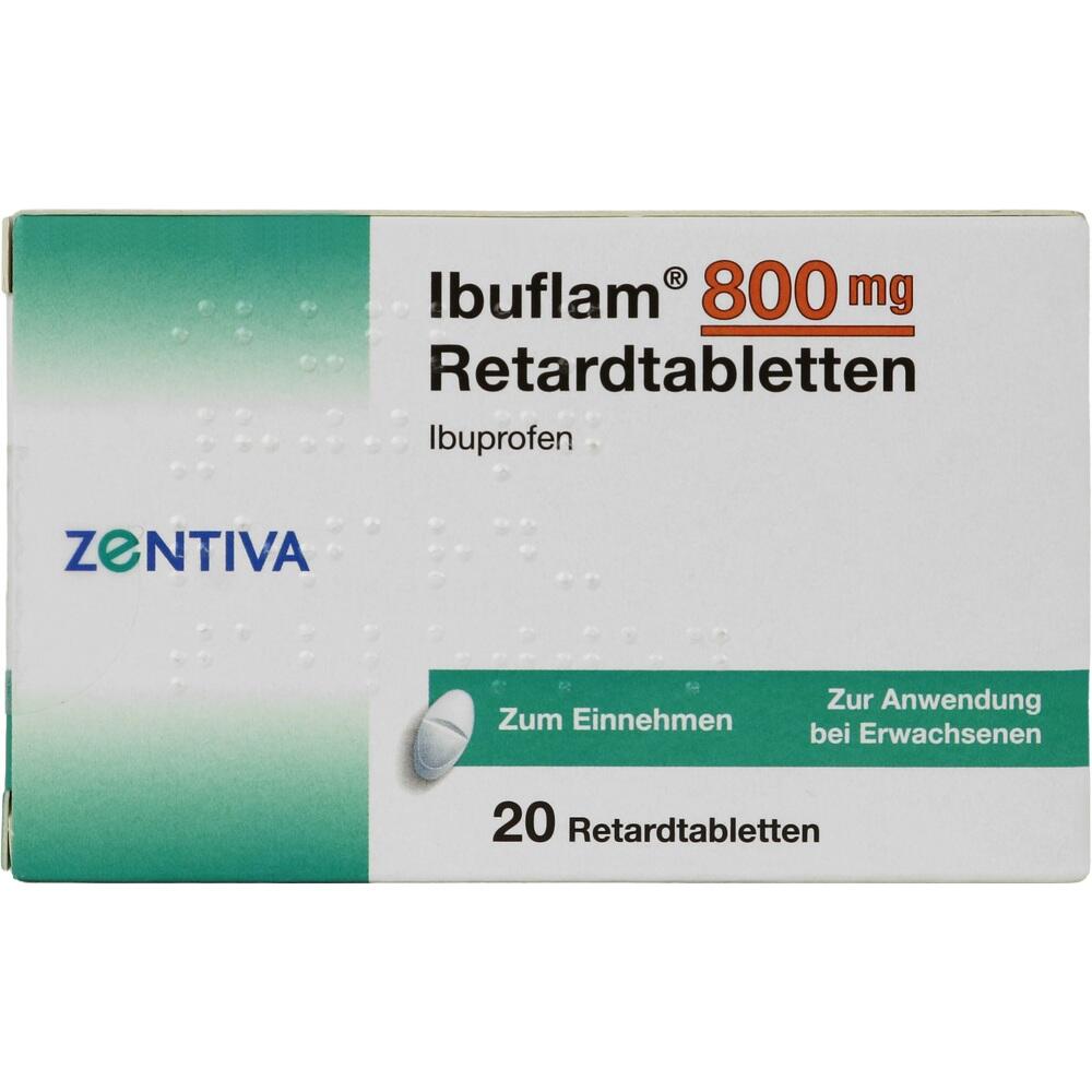 Ibuflam 800mg 20 St Retard-Tabletten