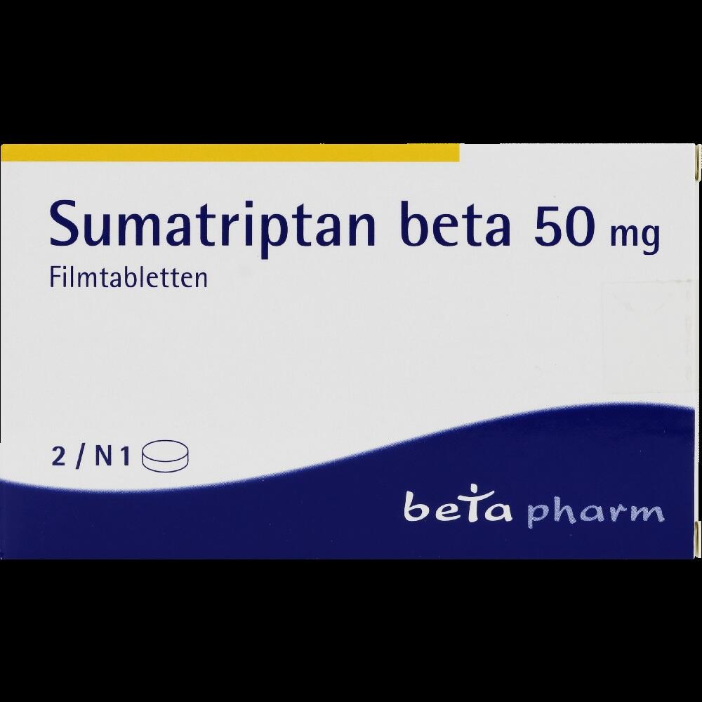 Sumatriptan beta 50mg 2 St Filmtabletten