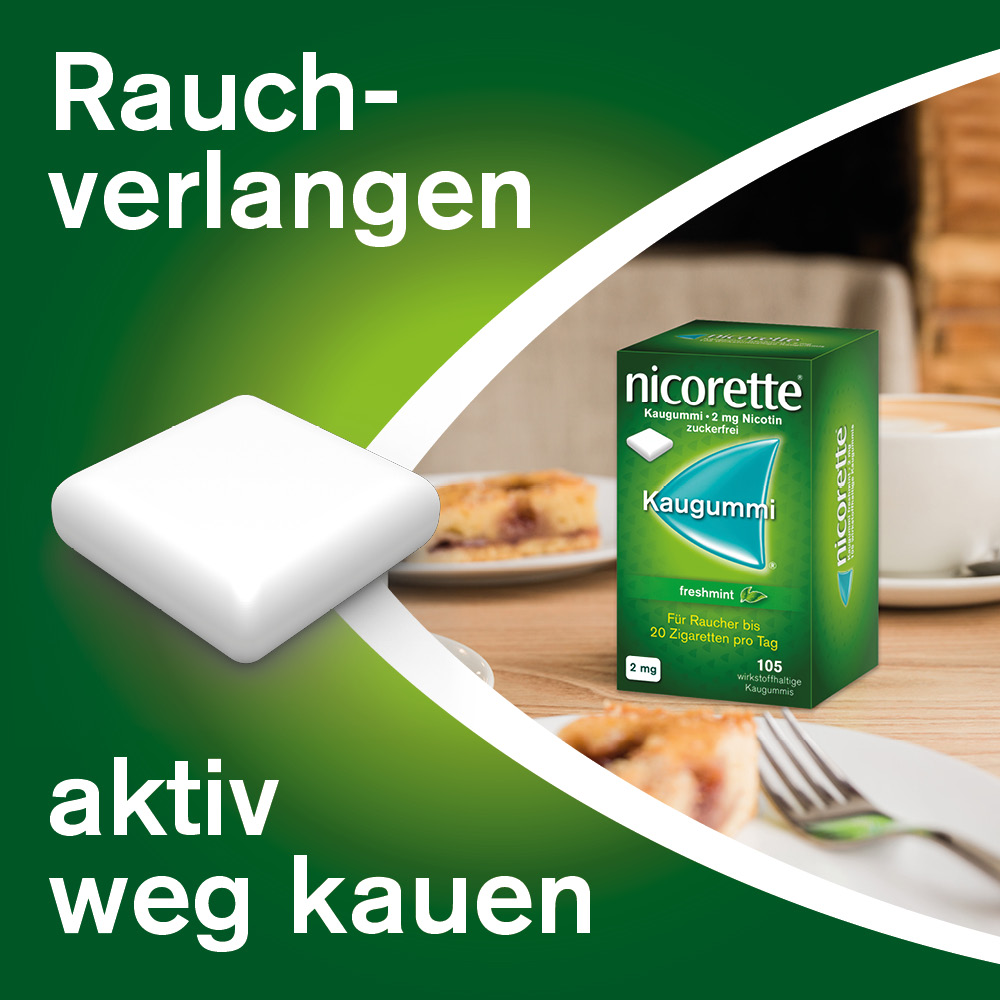 nicorette Kaugummi 2mg freshmint 105 Stk. 4er Set 4X105 St Kaugummi