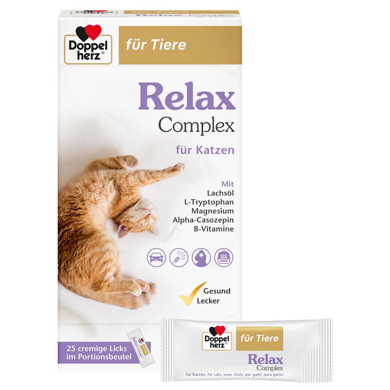 Doppelherz für Tiere Relax Complex für Katzen 25X10 g Paste