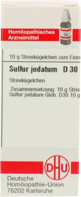 SULFUR JODATUM D 30 Globuli 10 g Globuli