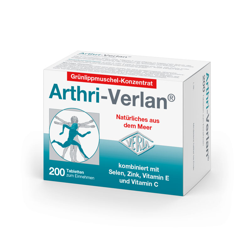 Arthri-Verlan Grünlippmuschel-Konzentrat 200 St Tabletten