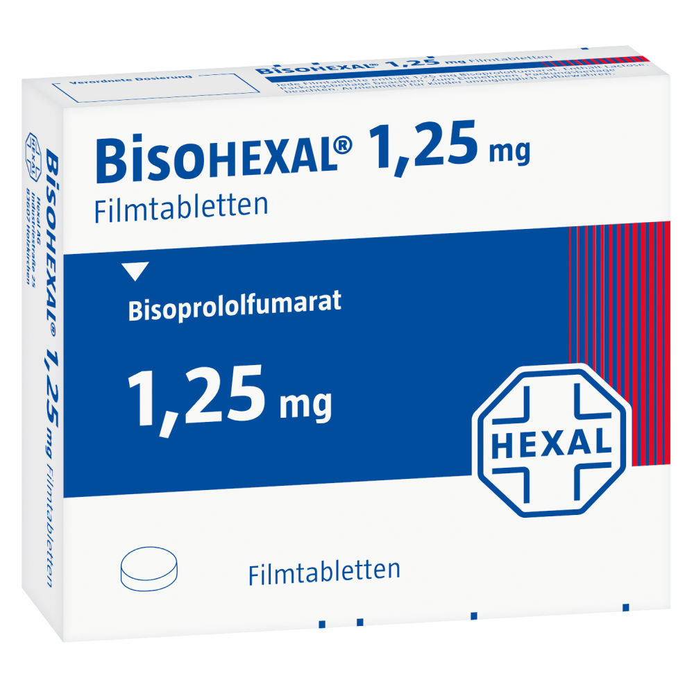BisoHEXAL 1,25mg 100 St Filmtabletten