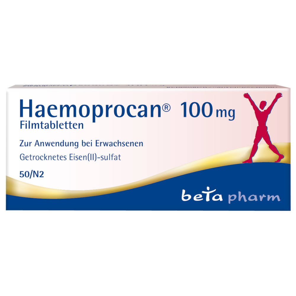 Haemoprocan 100mg Filmtabletten 50 St Filmtabletten