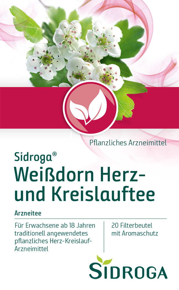 SIDROGA Weißdorn Herz- und Kreislauftee 20X1.5 g Tee
