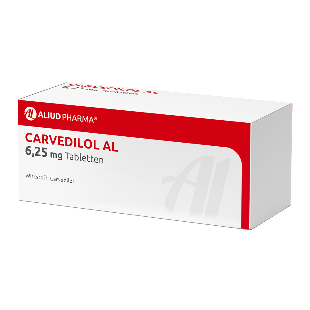 Carvedilol AL 6,25mg 100 St Tabletten