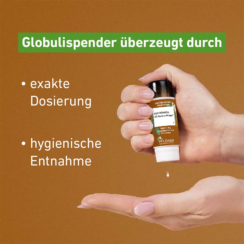 NUX VOMICA D12 Globuli Pflüger 10 g Globuli
