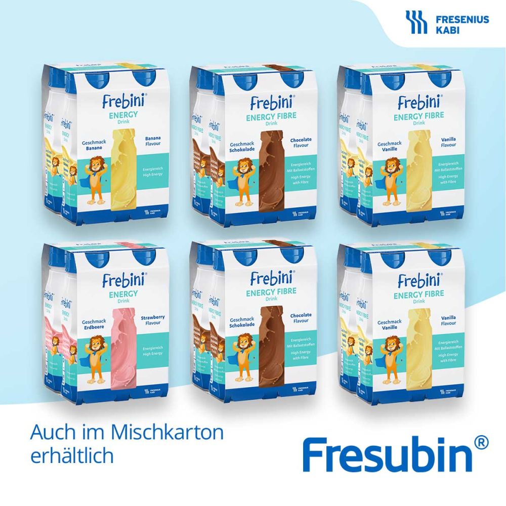 Frebini Energy Trinknahrung f&uuml;r Kinder Erdbeere 4X200 ml Fl&uuml;ssigkeit